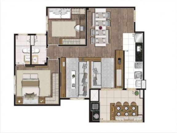 Imagem Apartamento com 3 Quartos à Venda, 81 m² em Campestre - Santo André Imagem Apartamento com 3 Quartos à Venda, 81 m² em Campestre - Santo André