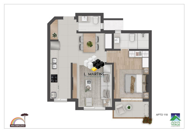Imagem Apartamento com 2 Quartos à Venda, 68 m² em Floresta - Gramado Imagem Apartamento com 2 Quartos à Venda, 68 m² em Floresta - Gramado