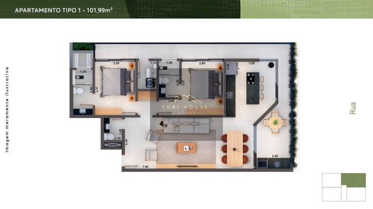 Imagem Imóvel com 2 Quartos à Venda, 101 m² em Itagua - Ubatuba