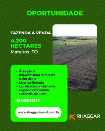 Imagem Fazenda à Venda, 1 m² em Mateiros Imagem Fazenda à Venda, 1 m² em Mateiros