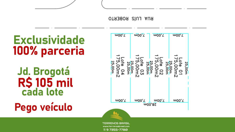 Imagem Terreno à Venda, 175 m² em Jardim Brogotá - Atibaia Imagem Terreno à Venda, 175 m² em Jardim Brogotá - Atibaia