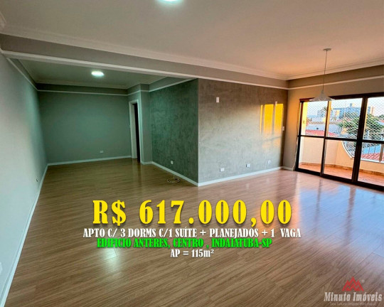 Apartamento com 3 Quartos à Venda, 115 m² em Jardim América - Indaiatuba
