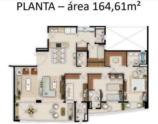 Imagem Apartamento com 3 Quartos à Venda, 144 m² em Engenheiro Luciano Cavalcante - Fortaleza