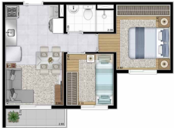 Imagem Apartamento com 2 Quartos à Venda, 36 m² em Barra Funda - São Paulo Imagem Apartamento com 2 Quartos à Venda, 36 m² em Barra Funda - São Paulo
