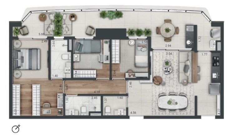 Imagem Apartamento com 2 Quartos à Venda, 77 m² em Real Parque - São Paulo Imagem Apartamento com 2 Quartos à Venda, 77 m² em Real Parque - São Paulo