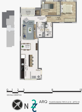 Imagem Apartamento com 2 Quartos à Venda, 75 m² em Centro - Passo Fundo Imagem Apartamento com 2 Quartos à Venda, 75 m² em Centro - Passo Fundo