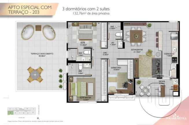 Imagem Apartamento com 2 Quartos à Venda, 64 m² em Estreito - Florianópolis Imagem Apartamento com 2 Quartos à Venda, 64 m² em Estreito - Florianópolis