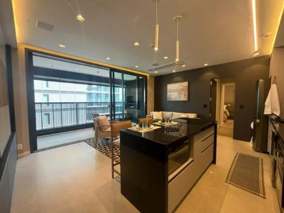 Imagem Apartamento com 1 Quarto para Alugar, 77 m² em Brooklin - São Paulo