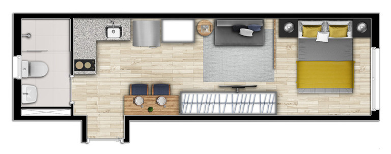 Imagem Apartamento à Venda, 25 m² em Vila Buarque - São Paulo Imagem Apartamento à Venda, 25 m² em Vila Buarque - São Paulo