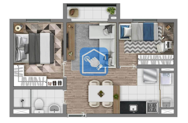 Imagem Apartamento com 2 Quartos à Venda, 62 m² em Vila Taquari - São Paulo Imagem Apartamento com 2 Quartos à Venda, 62 m² em Vila Taquari - São Paulo
