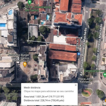 Foto do imóvel Terreno à Venda, 1.831 m² em Marapé - Santos Foto do imóvel Terreno à Venda, 1.831 m² em Marapé - Santos