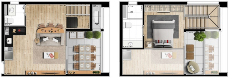 Foto do imóvel Apartamento com 1 Quarto à Venda, 30 m² em Brooklin Paulista - São Paulo
