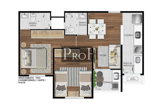 Apartamento com 2 Quartos à Venda, 51 m² em Fundação - São Caetano Do Sul