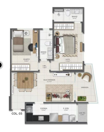 Imagem Apartamento com 2 Quartos à Venda, 70 m² em Praia Do Suá - Vitória
