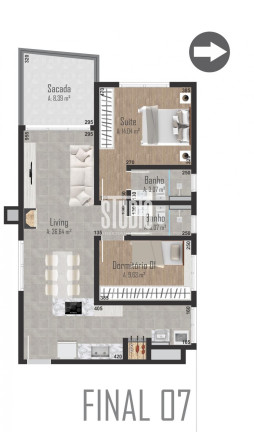 Imagem Apartamento com 3 Quartos à Venda, 87 m² em Centro - Garibaldi Imagem Apartamento com 3 Quartos à Venda, 87 m² em Centro - Garibaldi