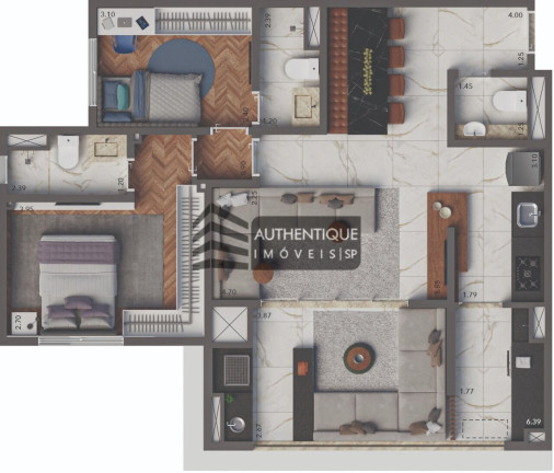 Imagem Apartamento com 2 Quartos à Venda, 69 m² em Ipiranga - São Paulo