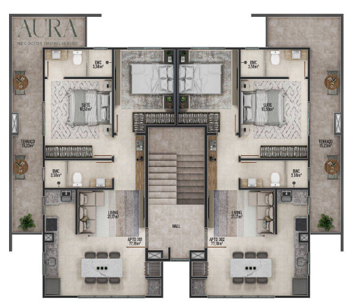 Imagem Apartamento com 2 Quartos à Venda, 67 m² em Gravatá - Navegantes
