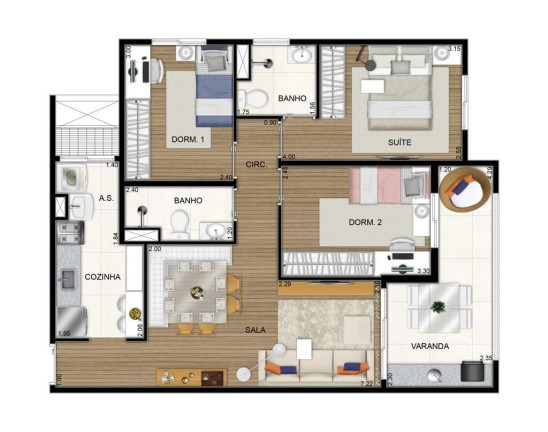 Imagem Apartamento com 3 Quartos à Venda, 71 m² em Vila Osasco - Osasco Imagem Apartamento com 3 Quartos à Venda, 71 m² em Vila Osasco - Osasco