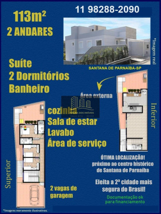 Imagem Sobrado com 2 Quartos à Venda, 113 m² em Jardim São Luís - Santana De Parnaíba