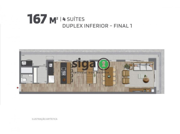 Apartamento com 4 Quartos à Venda, 167 m² em Brooklin - São Paulo