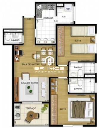 Imagem Imóvel com 2 Quartos à Venda, 64 m² em Morumbi - São Paulo Imagem Imóvel com 2 Quartos à Venda, 64 m² em Morumbi - São Paulo