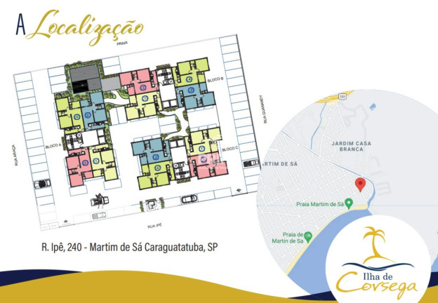 Imagem Apartamento com 2 Quartos à Venda, 56 m² em Martim De Sa - Caraguatatuba