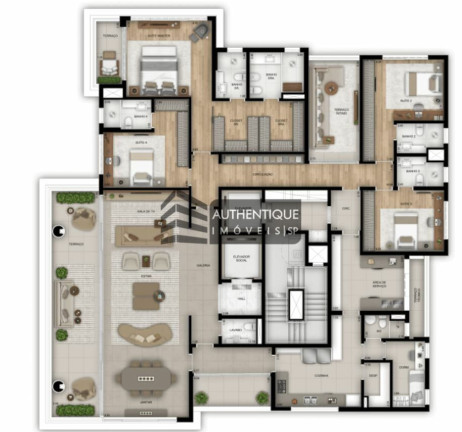 Apartamento com 4 Quartos à Venda, 356 m² em Ibirapuera - São Paulo