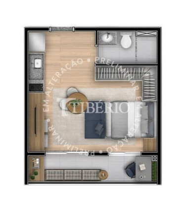 Imagem Apartamento com 1 Quarto à Venda, 22 m² em Alto Da Boa Vista - São Paulo