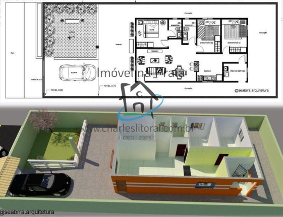 Imagem Casa com 3 Quartos à Venda, 125 m² em Massaguaçu - Caraguatatuba