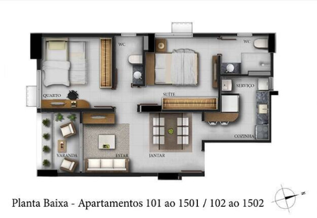 Imagem Apartamento com 1 Quarto à Venda, 48 m² em Várzea - Recife