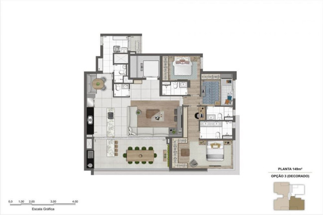 Imagem Apartamento com 3 Quartos à Venda, 149 m² em Moema - São Paulo Imagem Apartamento com 3 Quartos à Venda, 149 m² em Moema - São Paulo