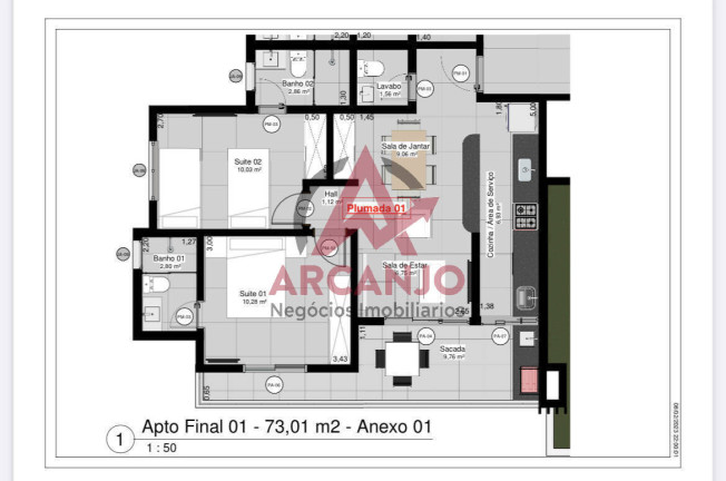Imagem Apartamento com 2 Quartos à Venda, 73 m² em Martim De Sá - Caraguatatuba
