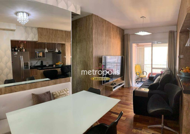 Apartamento com 3 Quartos à Venda, 67 m² em Vila Homero Thon - Santo André