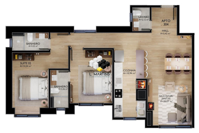 Imagem Apartamento com 2 Quartos à Venda, 98 m² em Centro - Gramado Imagem Apartamento com 2 Quartos à Venda, 98 m² em Centro - Gramado