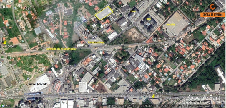 Terreno à Venda, 3.525 m² em Recreio De Ipitanga - Lauro De Freitas