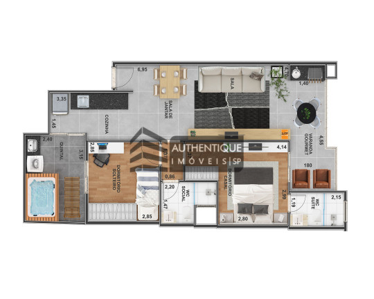 Imagem Apartamento com 2 Quartos à Venda, 69 m² em Nova Petrópolis - São Bernardo Do Campo