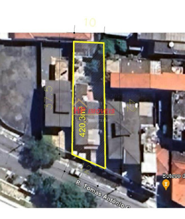 Terreno à Venda, 430 m² em Cipava - Osasco