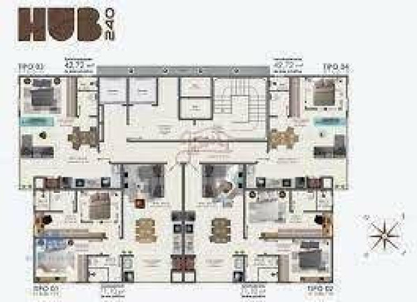 Imagem Studio com 1 Quarto à Venda, 42 m² em Porto Belo - Porto Belo