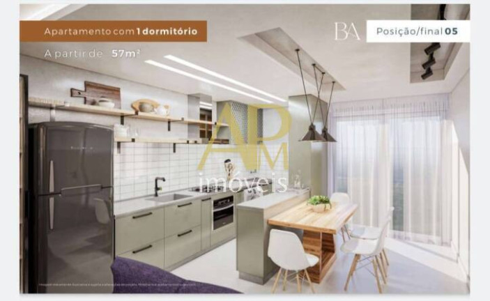 Imagem Apartamento com 1 Quarto à Venda, 57 m² em Barreiros - São José