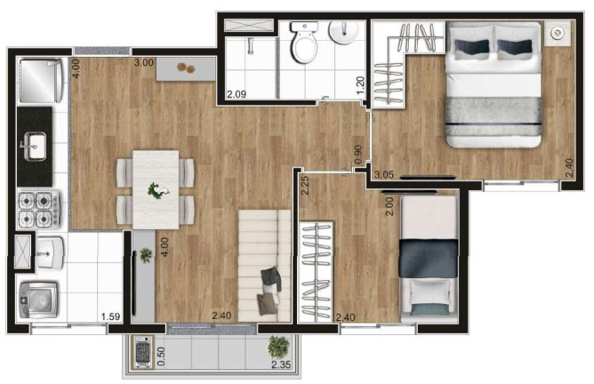 Imagem Apartamento com 2 Quartos à Venda, 37 m² em Jaguaré - São Paulo Imagem Apartamento com 2 Quartos à Venda, 37 m² em Jaguaré - São Paulo