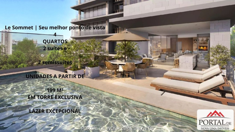 Imagem Apartamento com 4 Quartos à Venda, 199 m² em Vila Da Serra - Nova Lima Imagem Apartamento com 4 Quartos à Venda, 199 m² em Vila Da Serra - Nova Lima