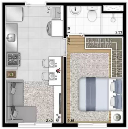 Imagem Apartamento com 1 Quarto à Venda, 26 m² em Capão Redondo - São Paulo Imagem Apartamento com 1 Quarto à Venda, 26 m² em Capão Redondo - São Paulo