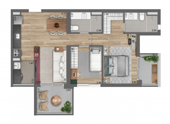 Imagem Apartamento com 2 Quartos à Venda, 52 m² em Pinheiros - São Paulo Imagem Apartamento com 2 Quartos à Venda, 52 m² em Pinheiros - São Paulo