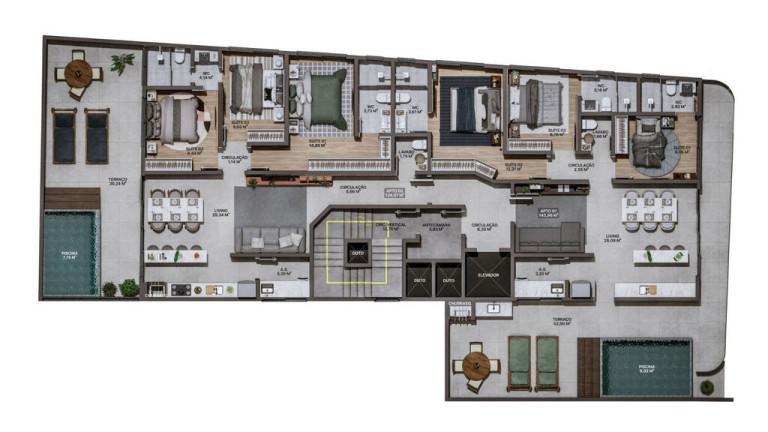Imagem Apartamento com 3 Quartos à Venda, 92 m² em Praia Brava De Itajaí - Itajaí Imagem Apartamento com 3 Quartos à Venda, 92 m² em Praia Brava De Itajaí - Itajaí
