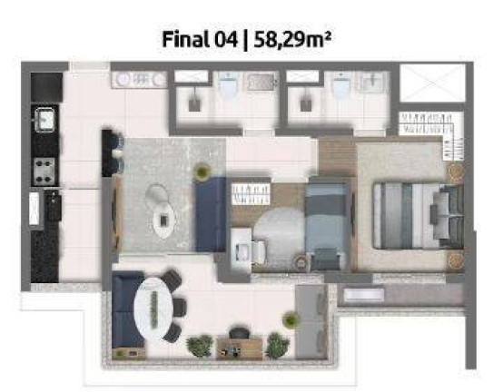 Apartamento com 2 Quartos à Venda, 58 m² em Vila Progredior - São Paulo