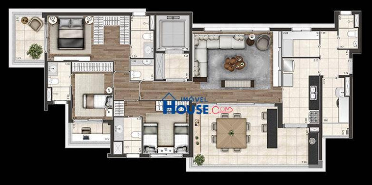 Imagem Apartamento com 3 Quartos à Venda, 158 m² em Moema - São Paulo Imagem Apartamento com 3 Quartos à Venda, 158 m² em Moema - São Paulo