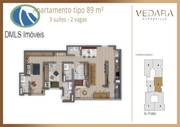 Imagem Apartamento com 3 Quartos à Venda, 100 m² em Centro Comercial Jubran - Barueri Imagem Apartamento com 3 Quartos à Venda, 100 m² em Centro Comercial Jubran - Barueri
