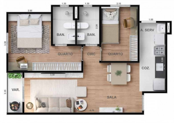 Imagem Imóvel com 1 Quarto à Venda, 27 m² em Irajá - Rio De Janeiro