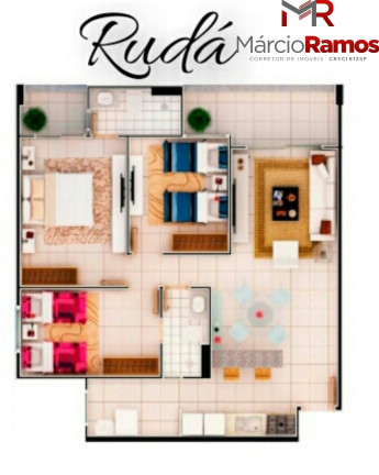 Imagem Imóvel com 3 Quartos à Venda, 78 m² em Jacarecanga - Fortaleza Imagem Imóvel com 3 Quartos à Venda, 78 m² em Jacarecanga - Fortaleza
