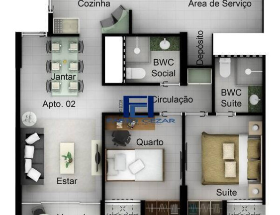 Imagem Apartamento com 3 Quartos à Venda, 68 m² em Boa Viagem - Recife